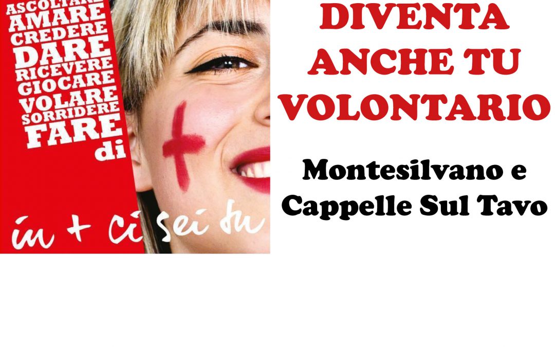 CORSO DI RECLUTAMENTO PER VOLONTARI DI CROCE ROSSA A MONTESILVANO E CAPPELLE SUL TAVO